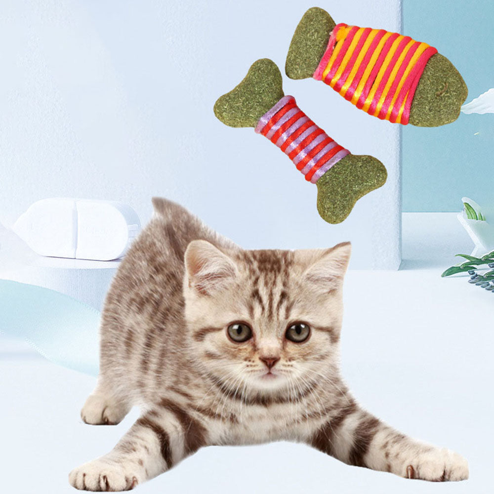 Colorful Rope Catnip Chew Toy For Cats