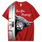 Funny Highland Cow "Are You Pooping?" Short Sleeve T-shirt