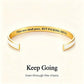 This Too Shall Pass - Hidden Message Inspirational Cuff Bracelet
