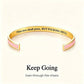 This Too Shall Pass - Hidden Message Inspirational Cuff Bracelet