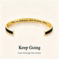 This Too Shall Pass - Hidden Message Inspirational Cuff Bracelet