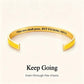 This Too Shall Pass - Hidden Message Inspirational Cuff Bracelet