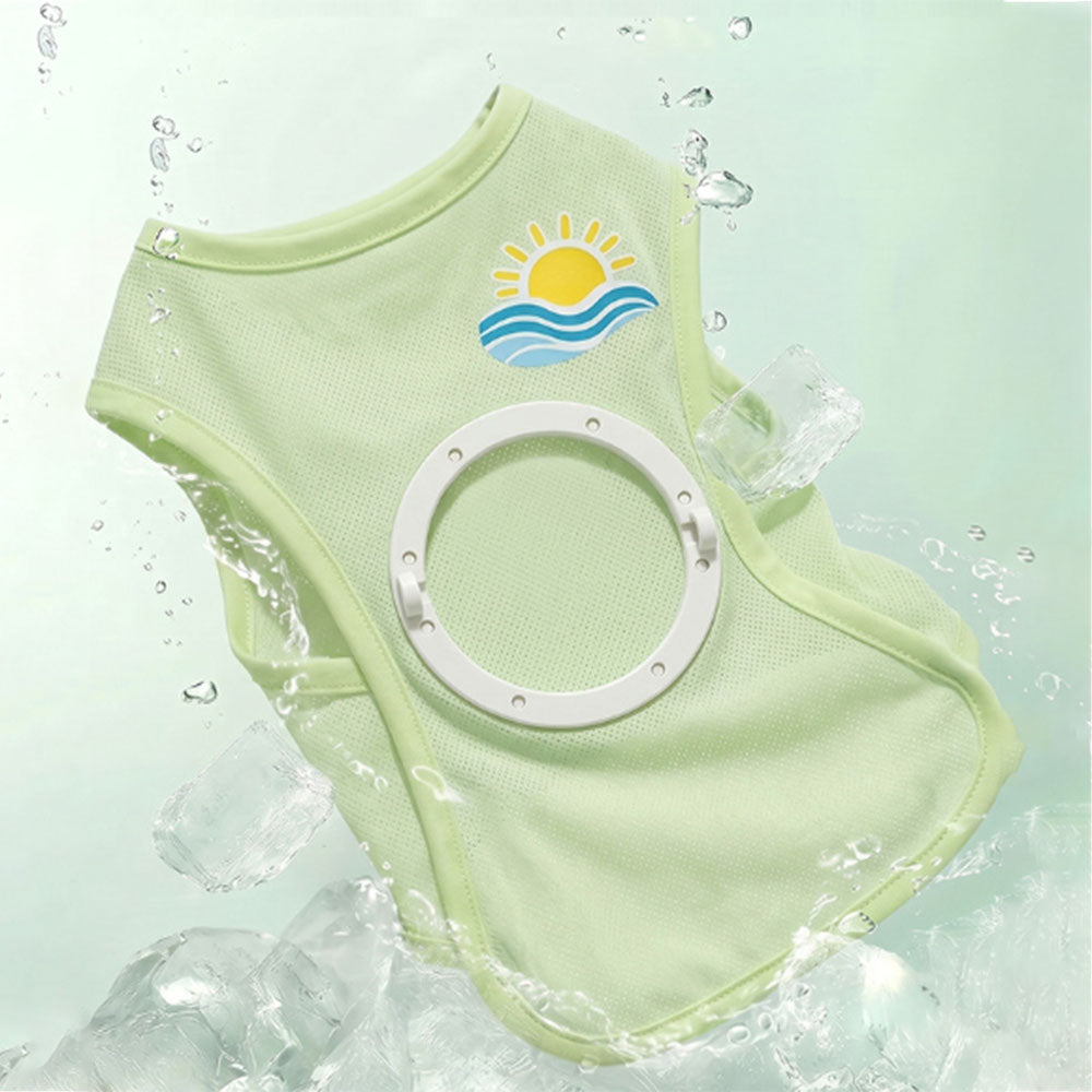 Rechargeable Dog Cooling Vest With Removable Fan