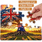 Patriotic Australian Flag Tree Jigsaw Puzzle 1000-Piece