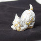 Handmade Natural Crystal Gemstone Cat with Raised Tail
