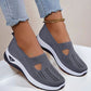 Summer Breathable Non-Slip Soft Sole Elderly Shoes, Women's Casual Orthopedic Walking Flats for Middle-Aged and Seniors