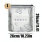 (30pcs )Reusable Aluminum Foil Sealable Storage Bags, 2025 New Resealable Vacuum Zipper Pouches for Food, Stand Up Foil Sealable Bags with Label and Zip Lock for Vegetable Fruit Meat