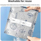 (30pcs )Reusable Aluminum Foil Sealable Storage Bags, 2025 New Resealable Vacuum Zipper Pouches for Food, Stand Up Foil Sealable Bags with Label and Zip Lock for Vegetable Fruit Meat