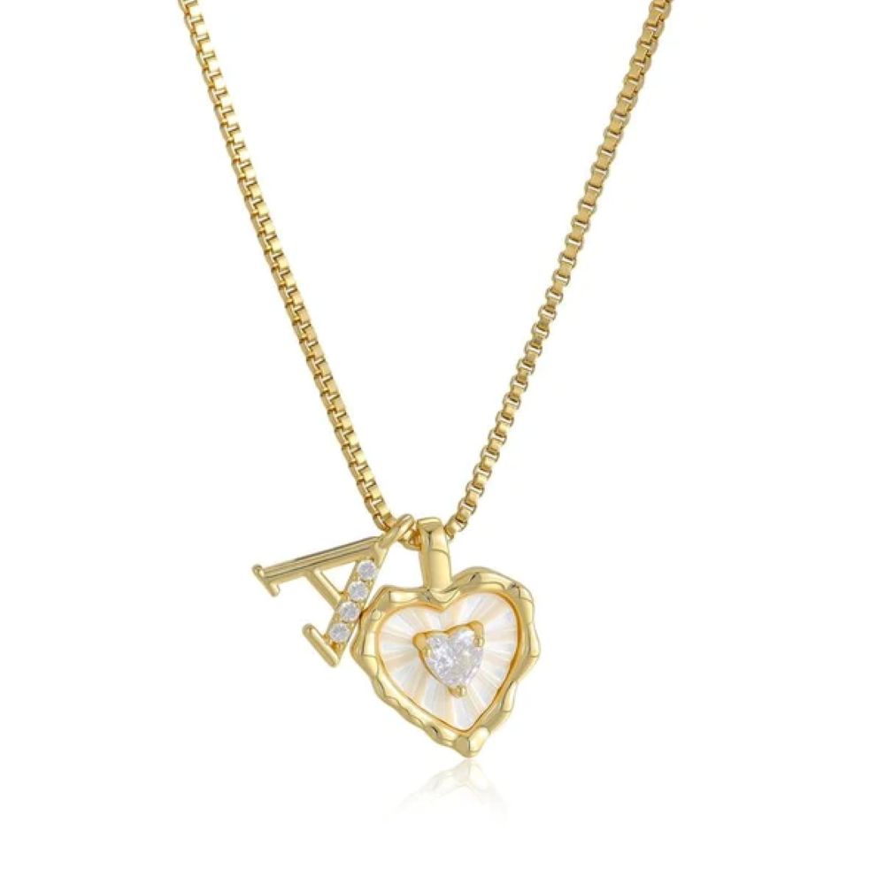 Initial Heart Necklace