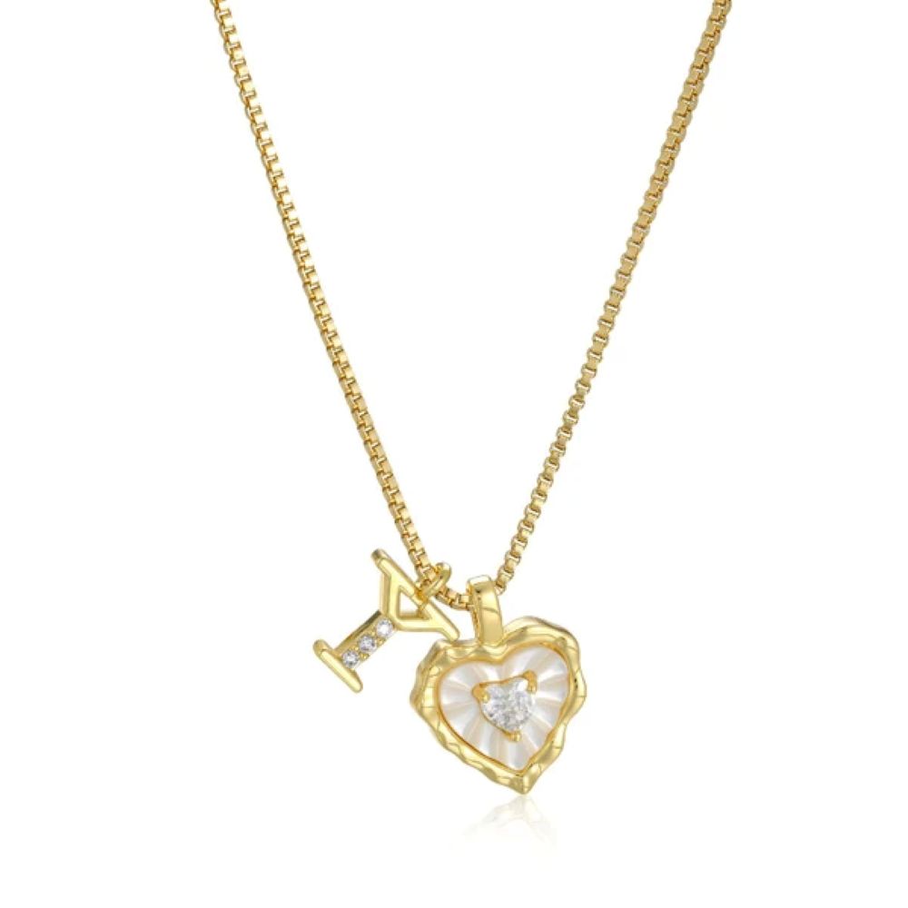 Initial Heart Necklace