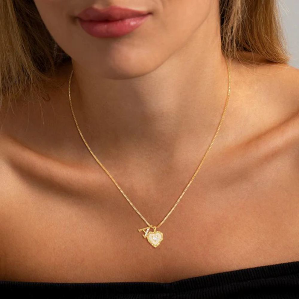 Initial Heart Necklace