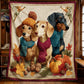 Autumn Dachshund Blanket - J072 - Premium Blanket