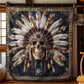Aboriginal skull blanket - J076 - Premium Blanket