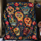 Candy Skull Blanket - J078 - Premium Blanket