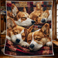 Sleeping Corgi Blanket - J080 - Premium Blanket