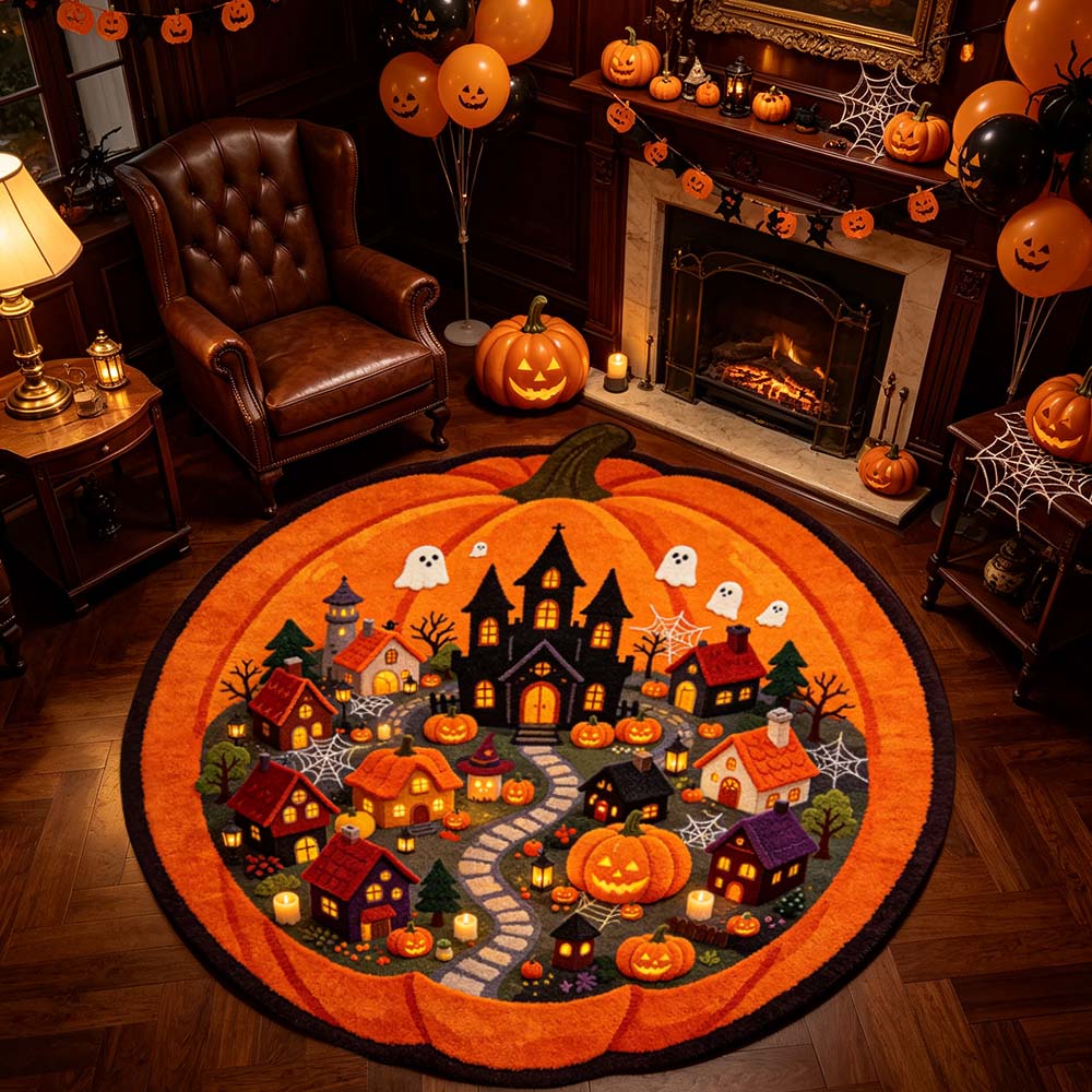 Pumpkin Castle Rug -J100