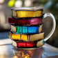 Rainbow Painted Book Mug