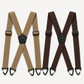 Men's Adjustable Suspenders - X-Back / Y-Back Styles with Hook Clips