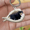 Sleeping Angel Acrylic Keychain Corgi SA187