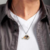 St Bernard Sleeping Angel Stainless Steel Necklace SN120