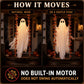 LED Light-Up Swinging Ghost Halloween Decoration