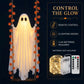 LED Light-Up Swinging Ghost Halloween Decoration