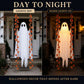 LED Light-Up Swinging Ghost Halloween Decoration