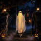 LED Light-Up Swinging Ghost Halloween Decoration