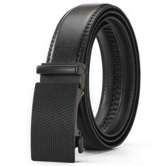 Leather Ratchet Belt With Adjustable Buckle - LR001