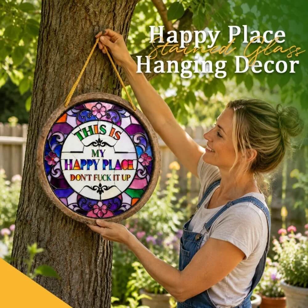 This Is My Happy Place Hanging Sign