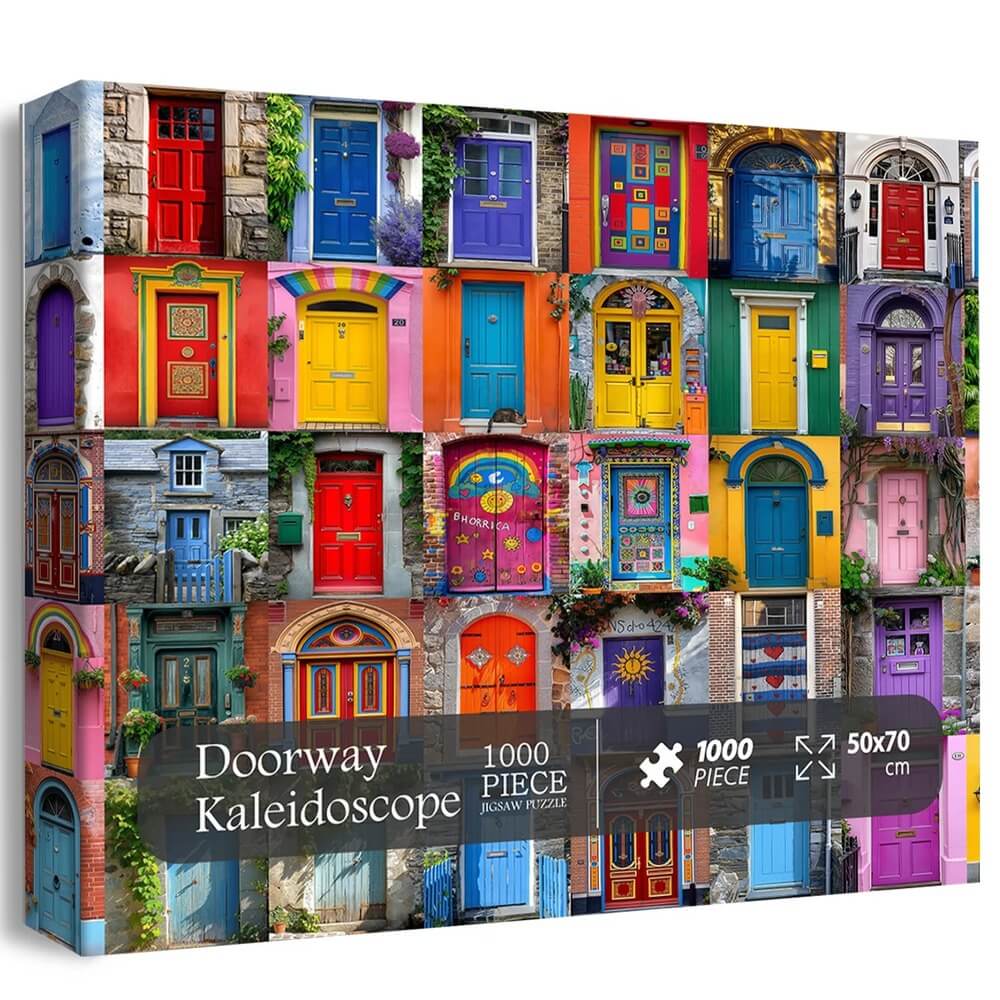 Door frame kaleidoscope puzzle 1000-Piece