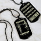 Vikings Engraved Black Dog Tag Double Sided Gift From Brother, Brother Forever