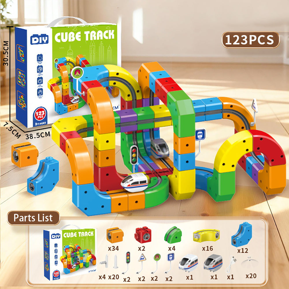 3D Train Routes With Mix-And-Match STEM Cubes