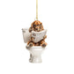 Cocker Spaniel - Dog Sitting On Toilet Ornament  OT010