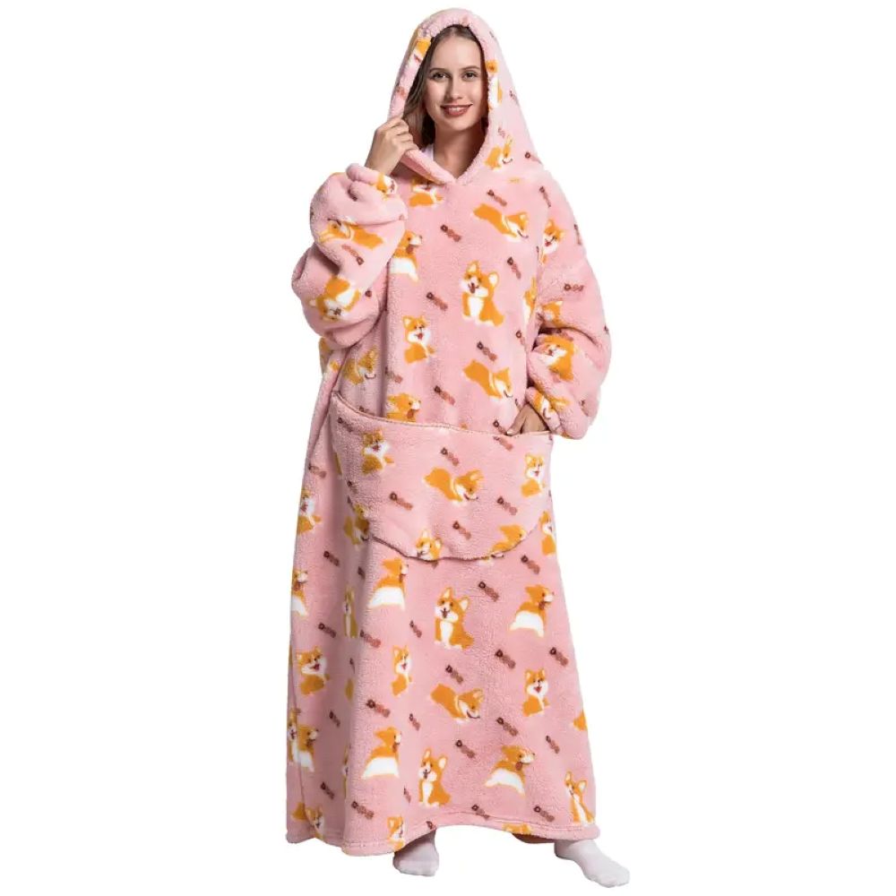 Oversized Hoodie Blanket – Cozy Wearable Blanket Sweatshirt With Pocket