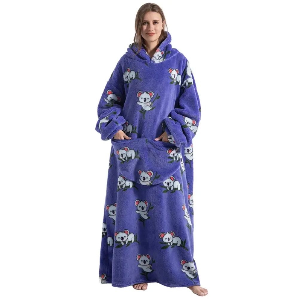 Oversized Hoodie Blanket – Cozy Wearable Blanket Sweatshirt With Pocket