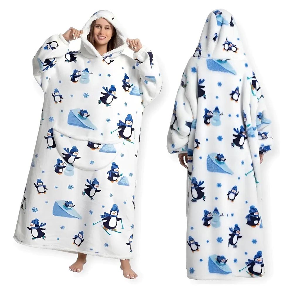 Oversized Hoodie Blanket – Cozy Wearable Blanket Sweatshirt With Pocket