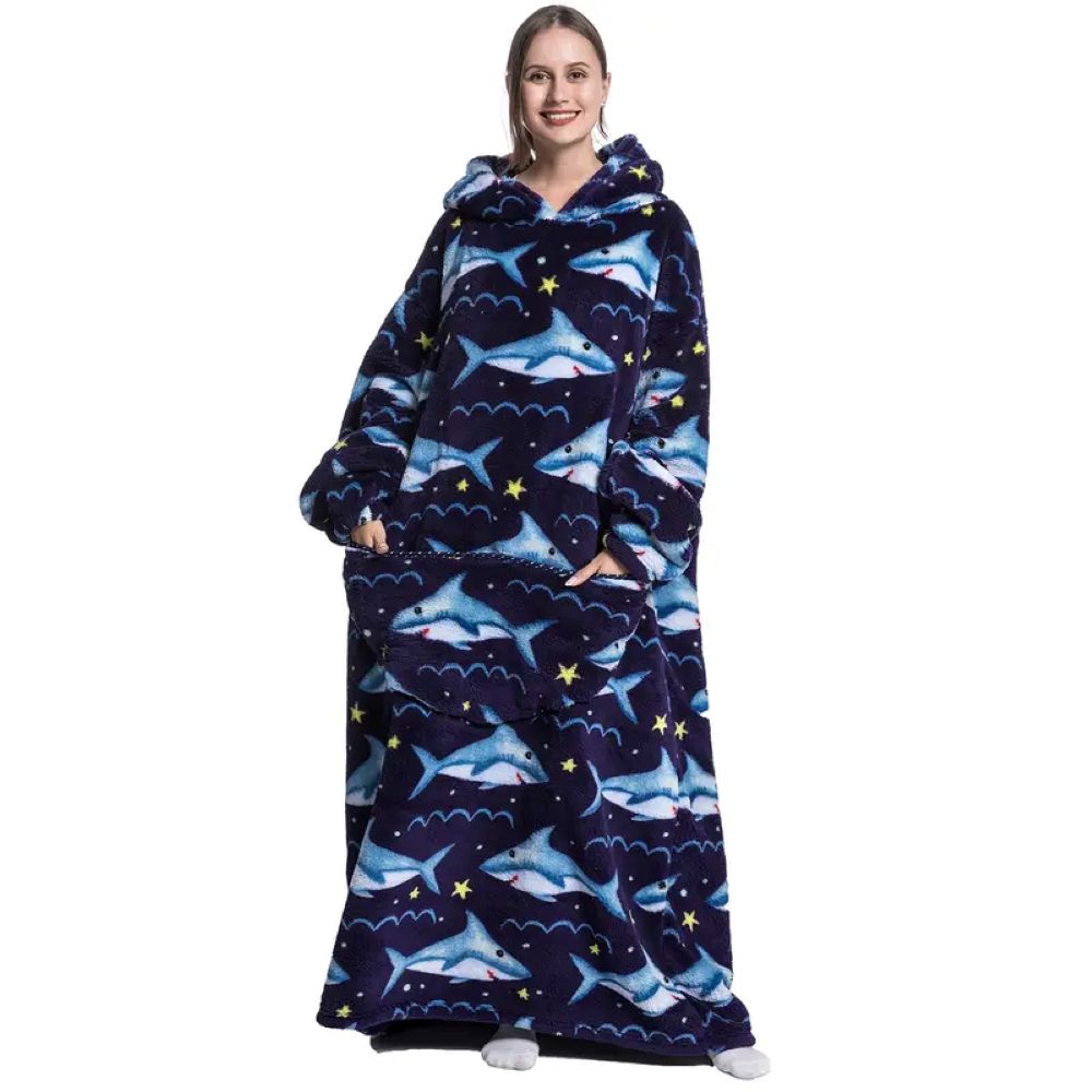Oversized Hoodie Blanket – Cozy Wearable Blanket Sweatshirt With Pocket