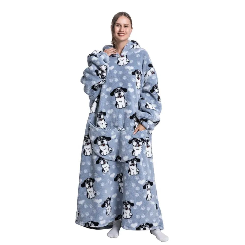 Oversized Hoodie Blanket – Cozy Wearable Blanket Sweatshirt With Pocket