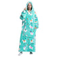 Oversized Wearable Hoodie Blanket – Blue Alpaca