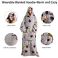 Oversized Wearable Hoodie Blanket – Gray Astronaut