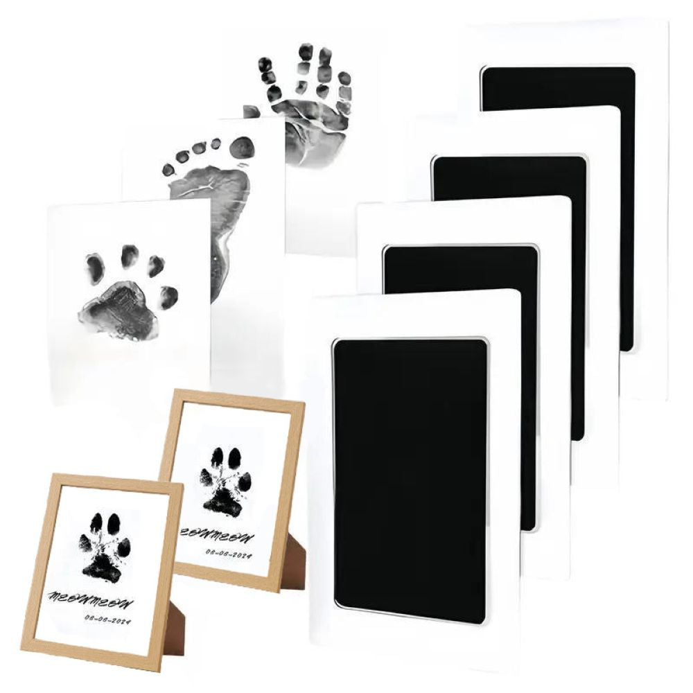 Pet Paw Print Kit, Mess-Free Paw Print Stamp Pad for Dogs & Cats