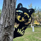 Peeping Middle Finger Animal Metal Sign - Yard Art Decor