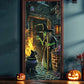 Halloween Spooky Door Covers Enchanting Witch SC004