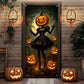 Halloween Spooky Door Covers Weird Pumpkin SC008