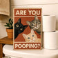 Vintage Black & White Humor Metal Sign