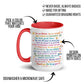 Positive affirmation ceramic mug details