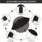 Automatic folding umbrella shown in the open position