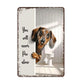 Vintage Black & White Humor Metal Sign