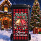 Bell trash can sticker for Christmas outdoor bin decoration